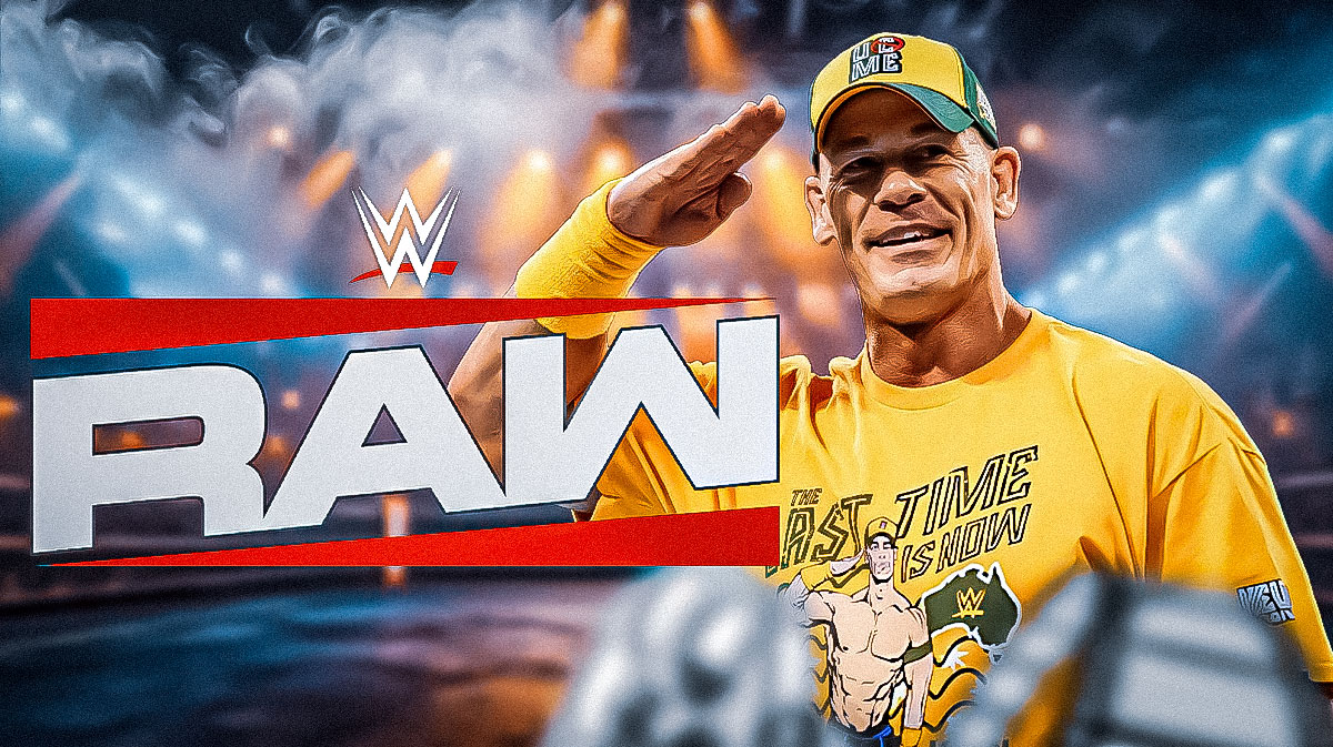 WWE Monday Night RAW on Netflix logo with John Cena.