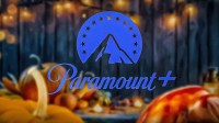 Paramount+ logo in front of Thanksgiving background, which takes place in November.