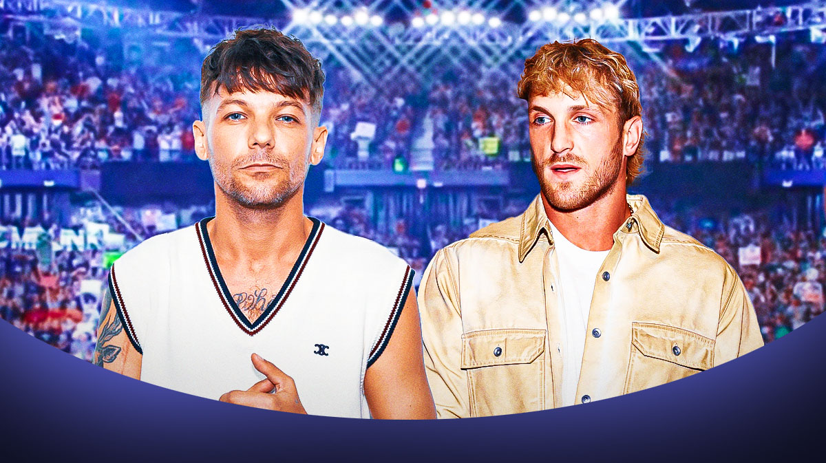 One Direction member Louis Tomlinson and WWE star Logan Paul.