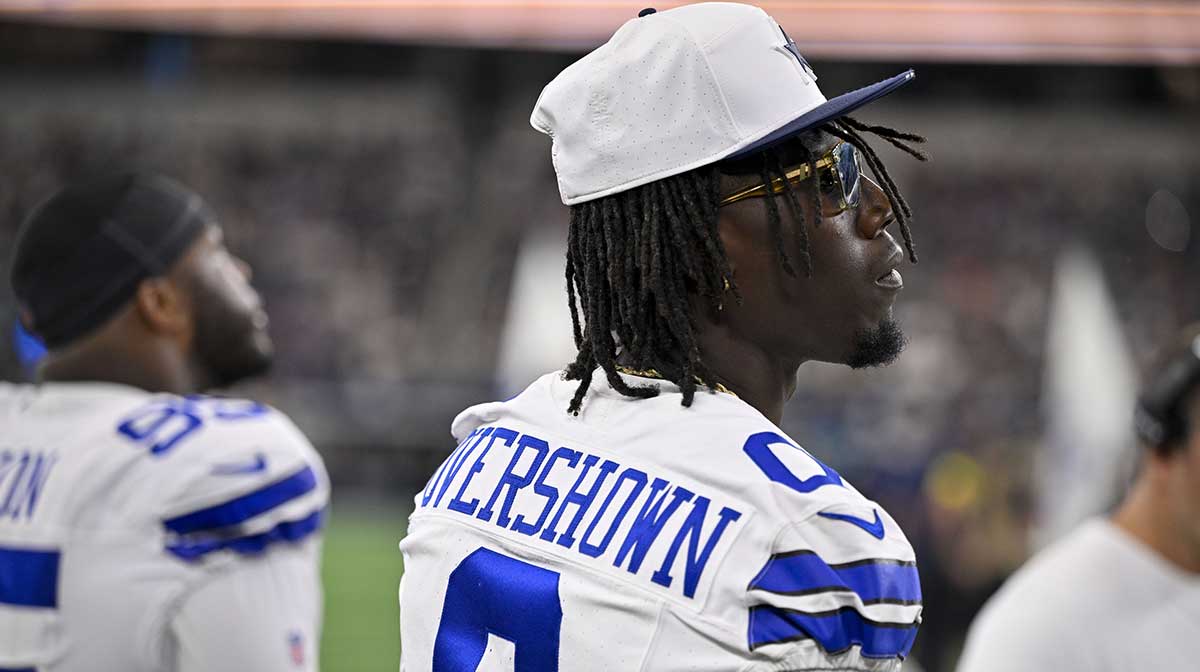 Cowboys’ DeMarvion Overshown teases return by breaking injury move