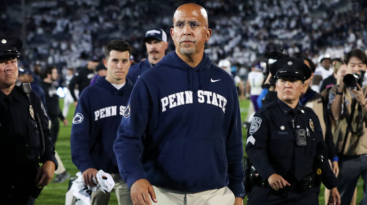 Penn State Nittany Lions head coach James Franklin walks off the field following the game against the Northwestern Wildcats at Beaver Stadium.