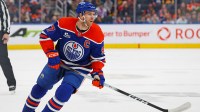 Edmonton Oilers forward Connor McDavid (97) follows the play against the Vancouver Canucks at Rogers Place.