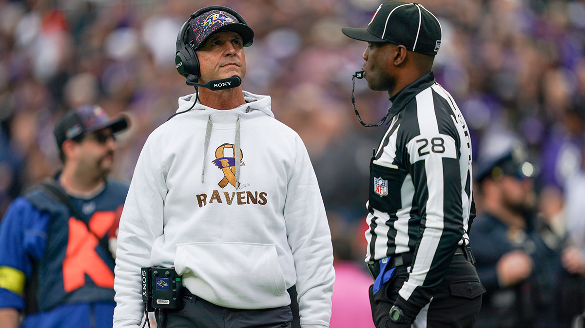 Ravens coach John Harbaugh stays bold after dropping to 1-5 following their loss to the Rams, declaring “We can accomplish what we want.”