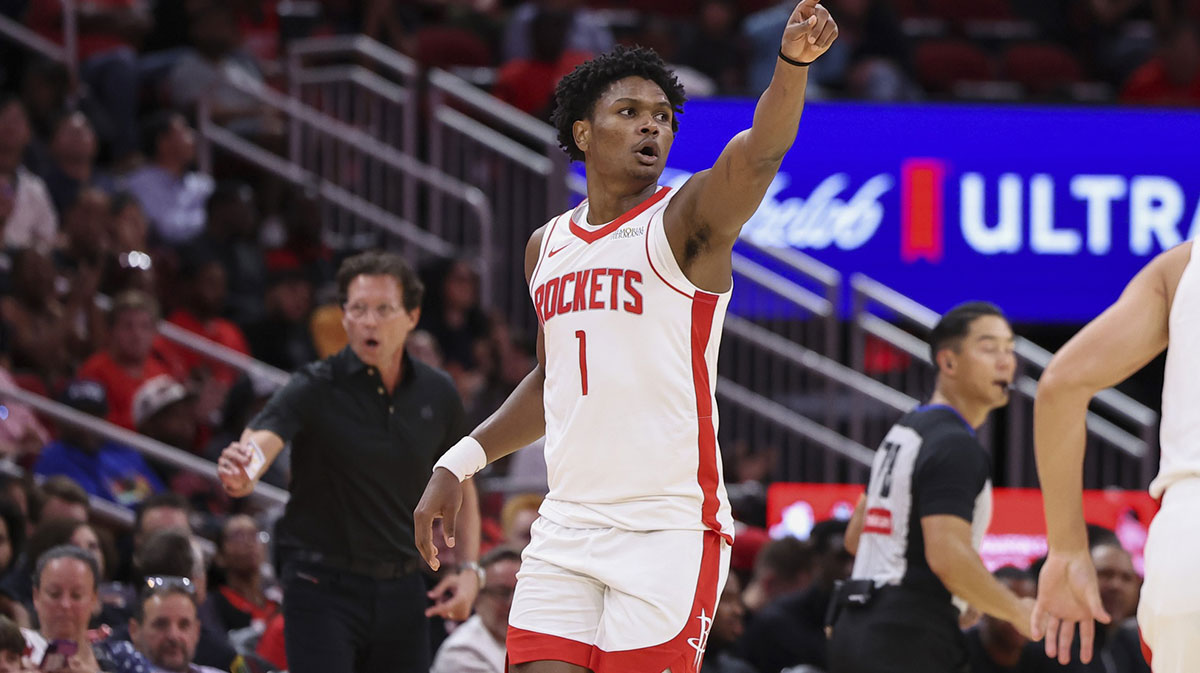 Kevin Durant’s sacrifice earns Amen Thompson’s praise as the Rockets guard reacts to the veteran’s surprising discount.