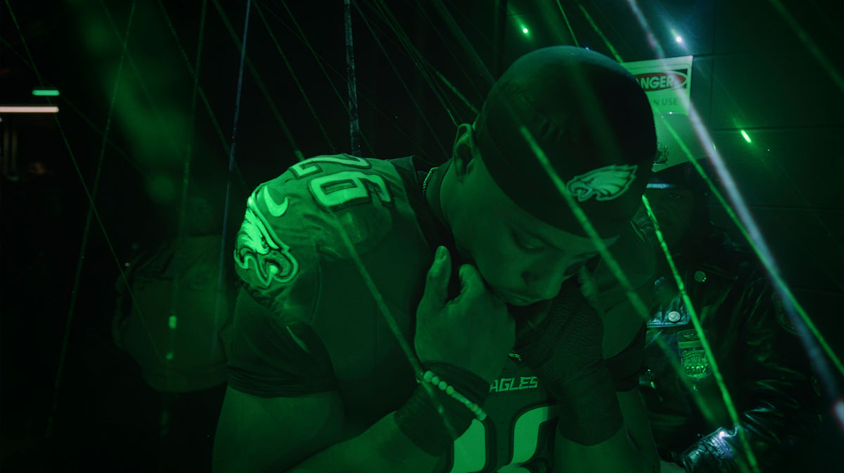 Saquon Barkley in the new Prime Video documentary, Saquon.