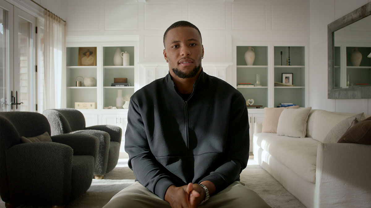 Saquon Barkley in Prime Video's documentary Saquon.