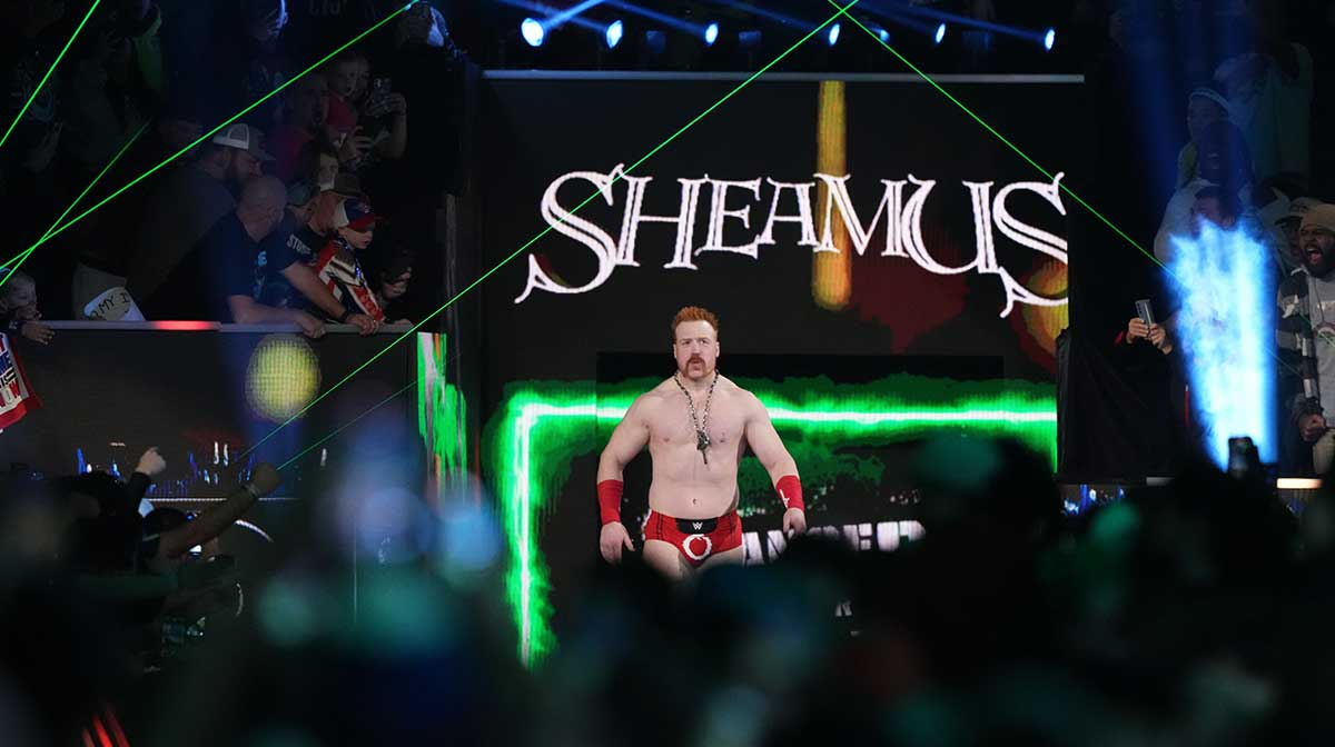 WWE star Sheamus at the Royal Rumble.