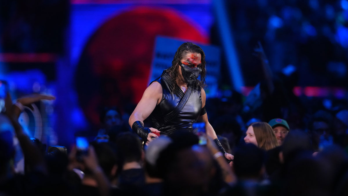 WWE Superstar Shinsuke Nakamura at the Royal Rumble.