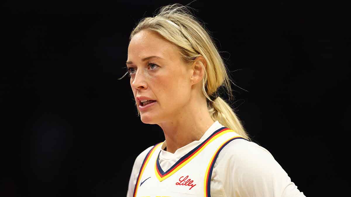 Sophie Cunningham with the Indiana Fever during the 2025 WNBA season.