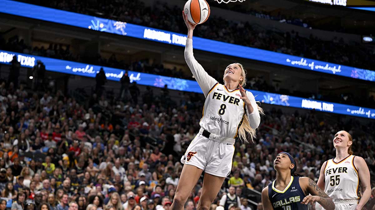 WNBA player Sophie Cunningham with the Indiana Fever.