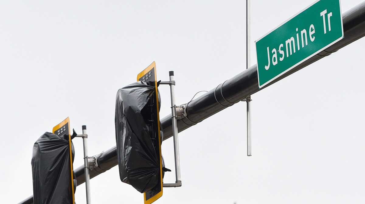New traffic light waiting to be activated on Fairview Avenue at Jasmine Trail in Prattville, Ala., on Monday October 6, 2025.
