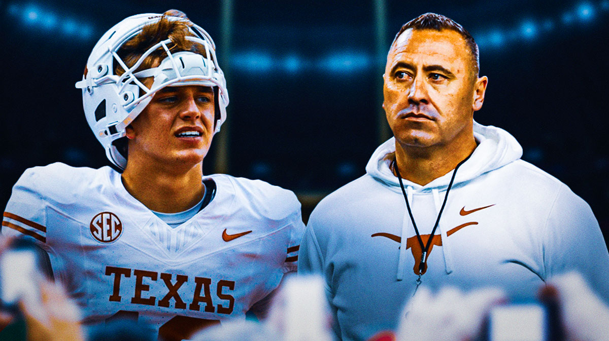 Image- Arch Manning (disappointed, if possible) Steve Sarkisian