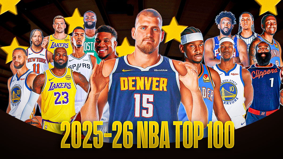 Nikola Jokic, Giannis Antetokounmpo, Shai Gilgeous-Alexander, LeBron James, Stephen Curry and other NBA Top 100 players 2025-26