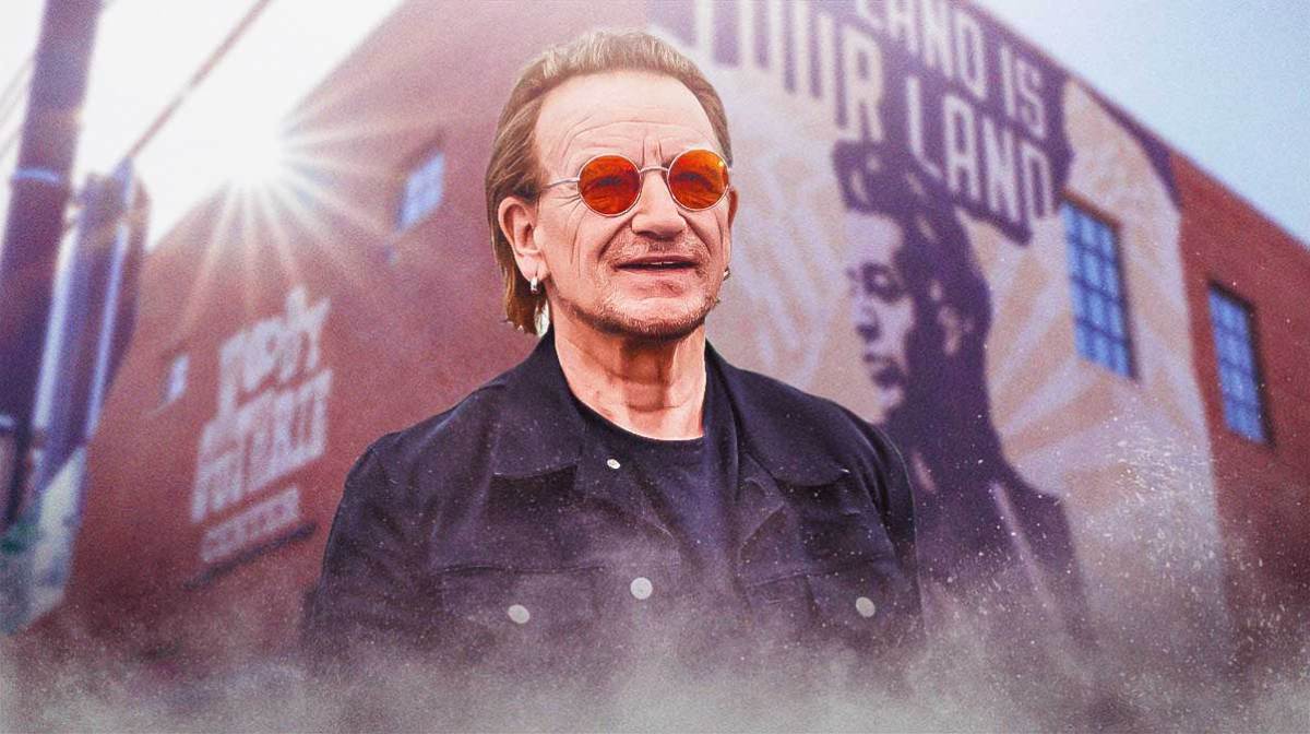 U2 singer Bono, who teased a new song called One Life at a Time at the 2025 Woody Guthrie Award ceremony.