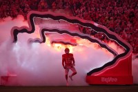 Kansas City Chiefs quarterback Patrick Mahomes before their game against the Washington Commanders.
