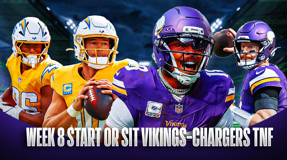 Vikings Chargers Fantasy Football Week 8 Start ‘Em, Sit ‘Em