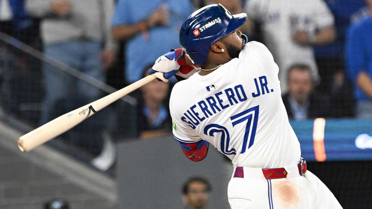 Vladimir Guerrero Jr. has already hit as many postseason home runs as his father