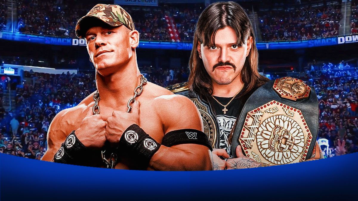 WWE star John Cena and Dominik Mysterio.