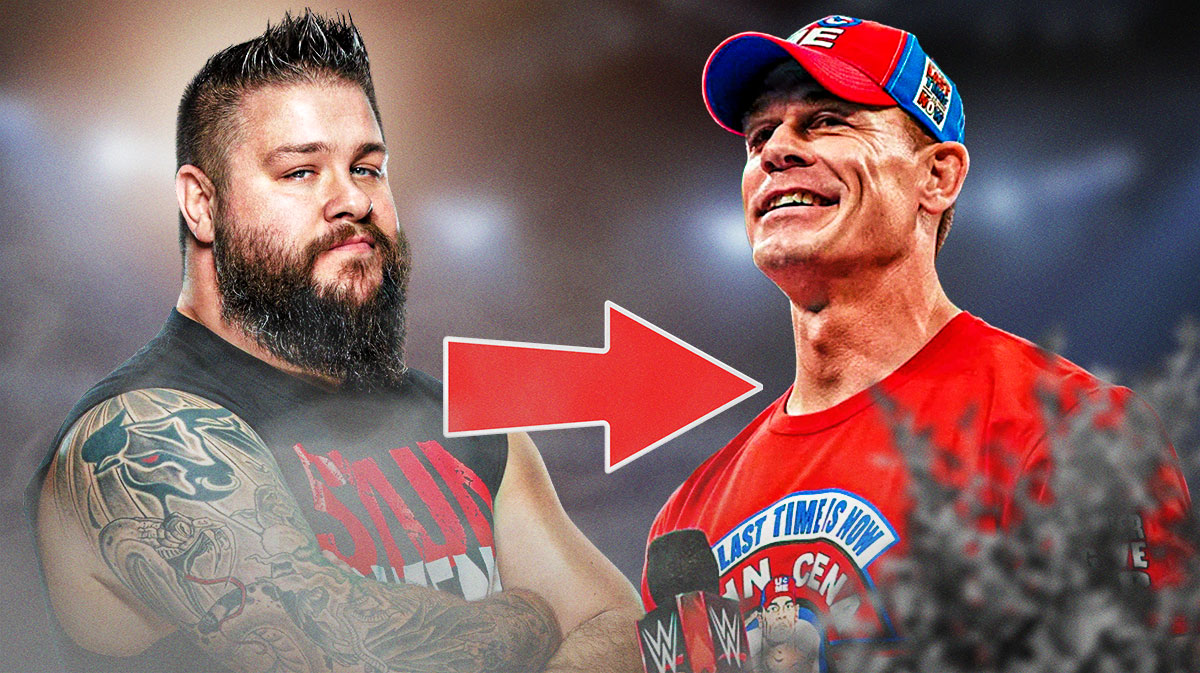 WWE stars Kevin Owens and John Cena, who the 'Prizefighter' dressed up as for Halloween.