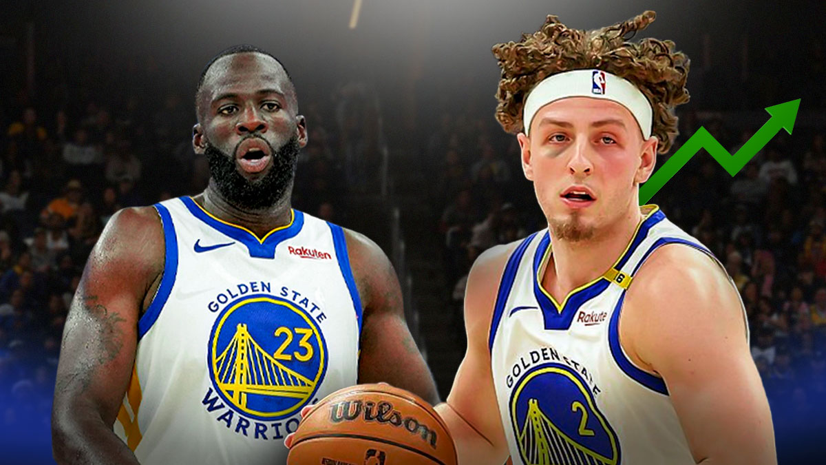 Golden State Warriors stars Draymond Green and Brandin Podziemski.