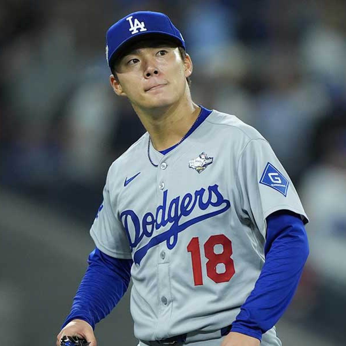 Dodgers news: Fans watch through fingers as Yoshinobu Yamamoto exits World  Series after 96 pitches