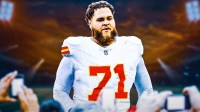 Jedrick Wills Jr. photoshopped in Chiefs jersey (with his jersey number from the Browns)