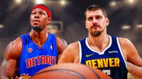 Ben Wallace (Pacers) and Nikola Jokic together.