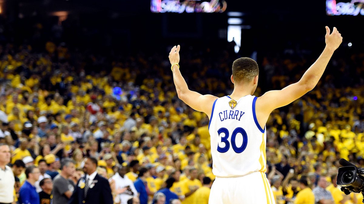 Jun 19, 2016; Oakland, CA, USA; Golden State Warriors guard Stephen Curry (30) reacts before game seven of the NBA Finals against the Cleveland Cavaliers at Oracle Arena. Mandatory Credit: Bob Donnan-Imagn Images