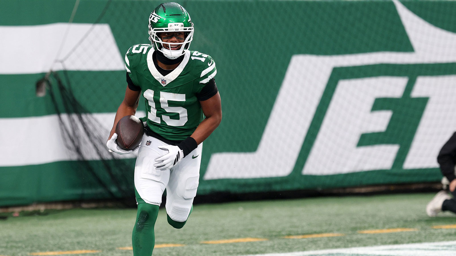 Jets WR Adonai Mitchell’s 1st NFL TD draws glowing Aaron Glenn praise