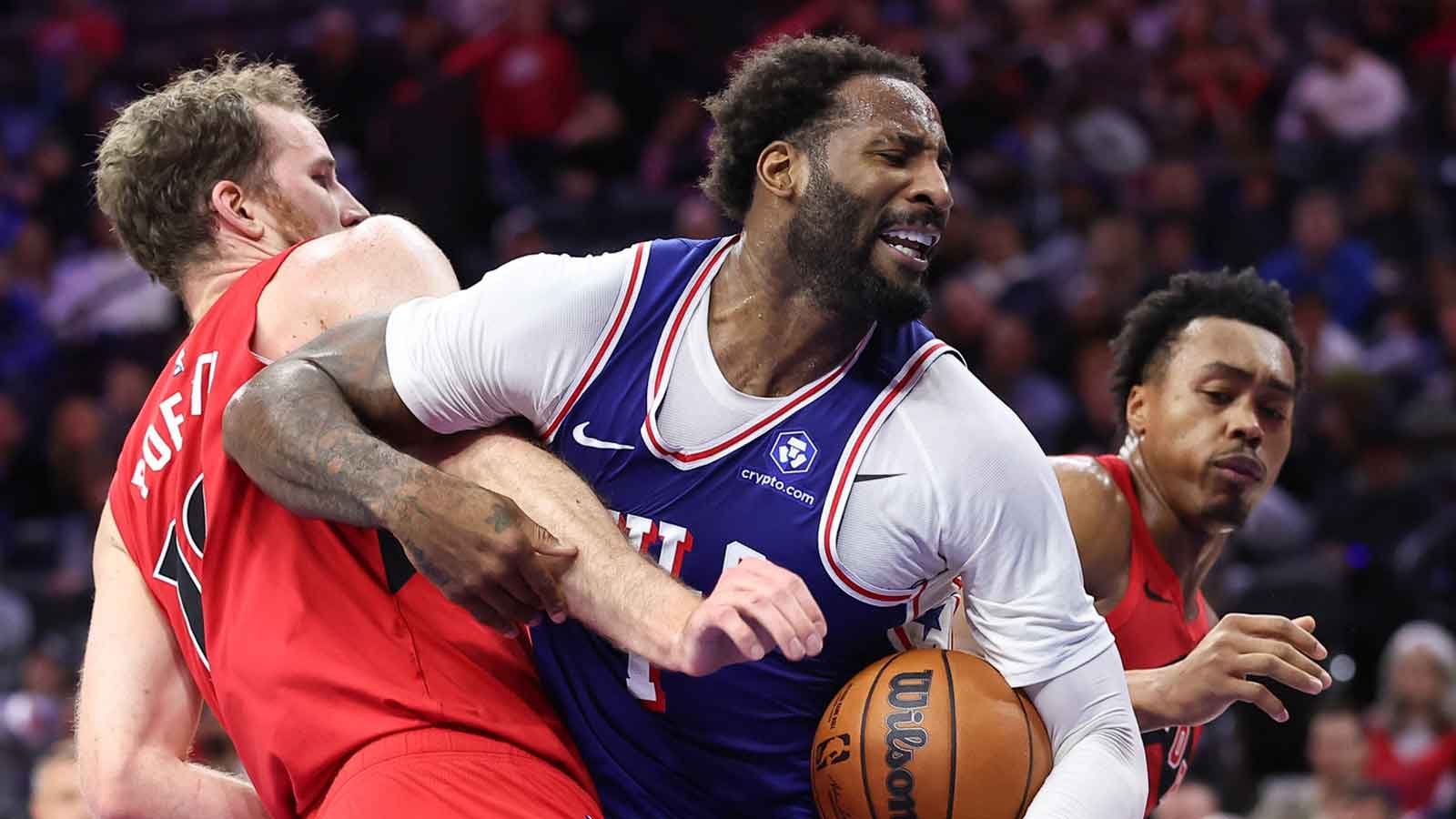 Andre Drummond’s tough guy act in 76ers-Magic backfires as fans clown big man