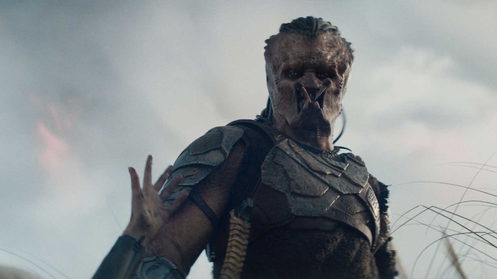 Dimitrius Schuster-Koloamatangi in 20th Century Studios' new movie, Predator: Badlands, from director Dan Trachtenberg.