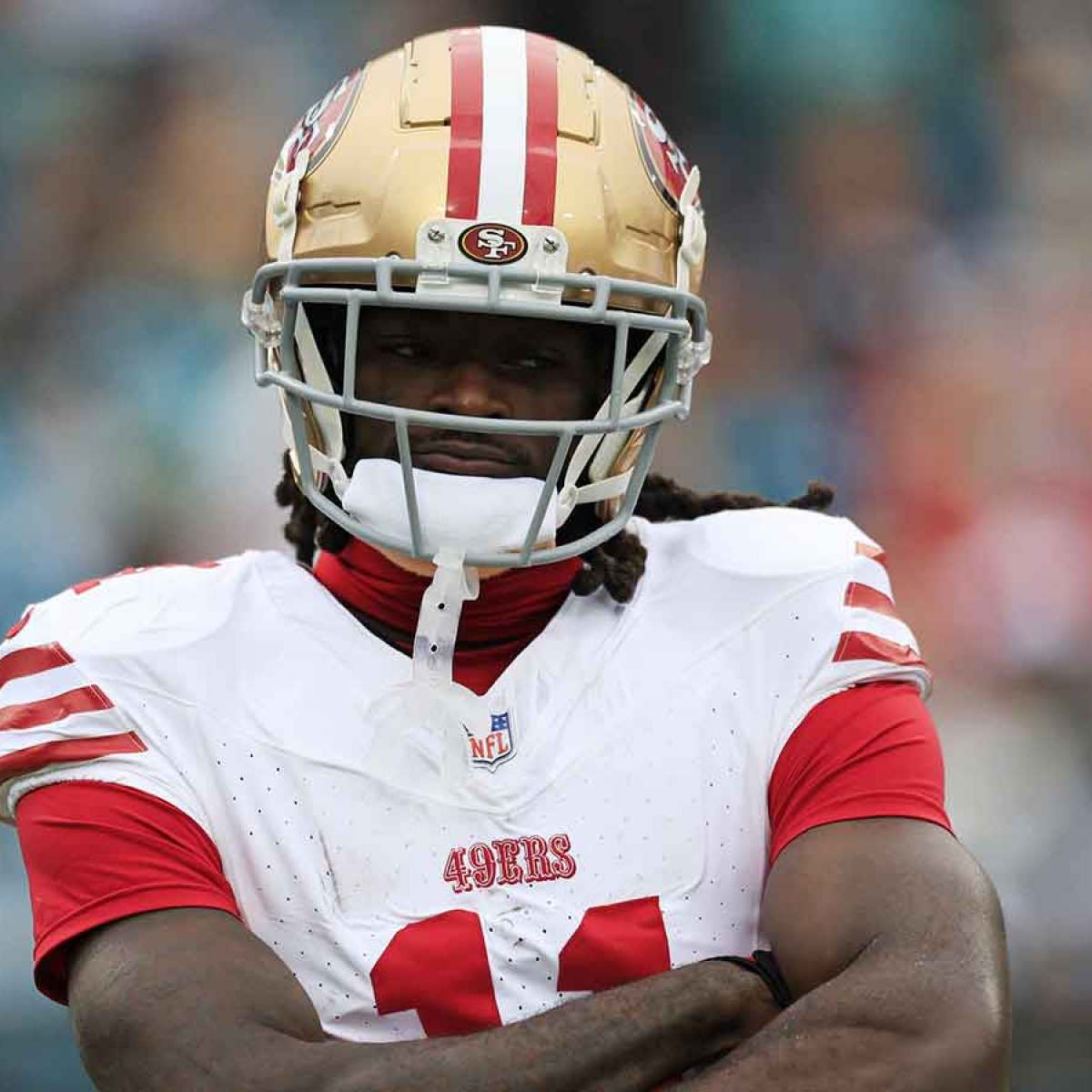Maillot NFL San Francisco 49ers Brandon Aiyuk Signé - Rouge, Taille XL