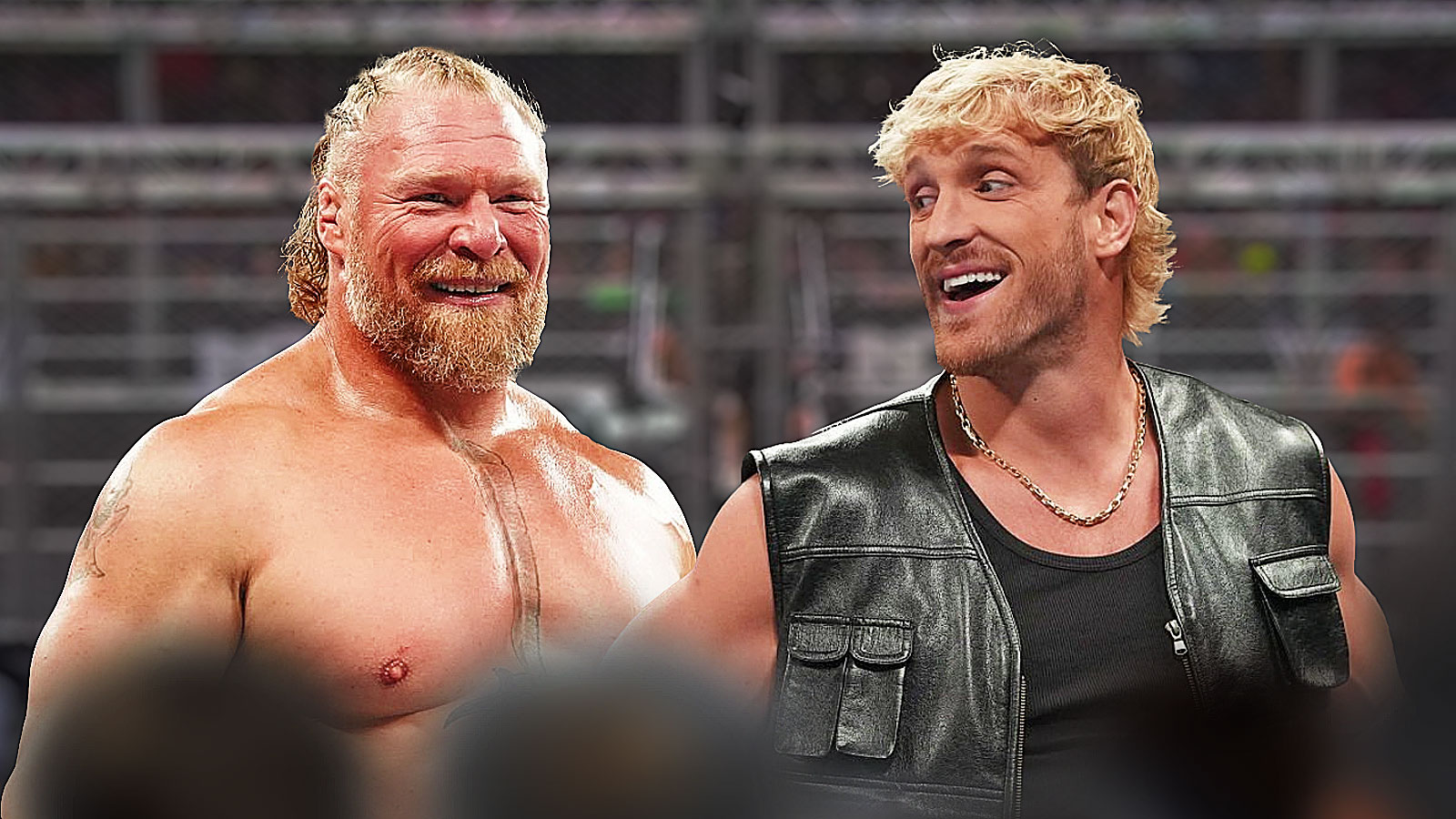 WWE’s Brock Lesnar, Logan Paul break character for young fan with cancer after WarGames win