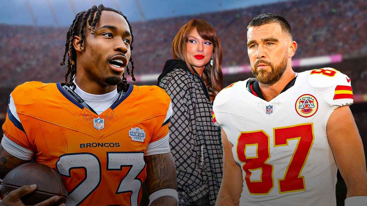 Jahdae Barron Travis Kelce Taylor Swift
