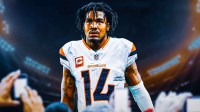 Jaylen Waddle photoshopped in Broncos jersey (with his jersey number please).