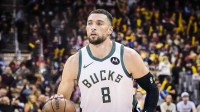 Zach laVine in the Bucks jersey with his jersey number. Bucks' perfect Zach LaVine trade offer to Kings after eye-opening rumor pops up