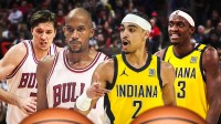 Toni Kukoc and Ron Harper on Bulls. Andrew Nembhard and Pascal Siakam on Pacers.