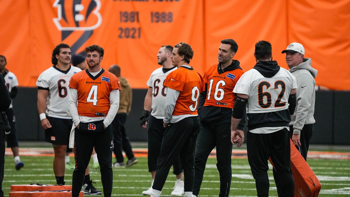 Bengals Joe Burrow (9) returns to practice on Monday November 10, 2025.