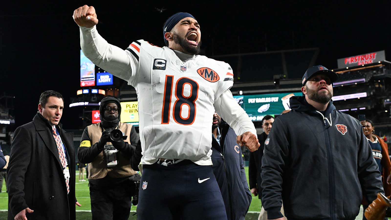 Caleb Williams’ immediate ‘9-3’ message after Bears defeat Eagles