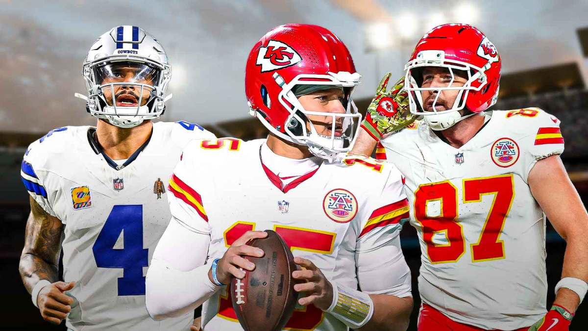 Patrick Mahomes, Dak Prescott, and Travis Kelce