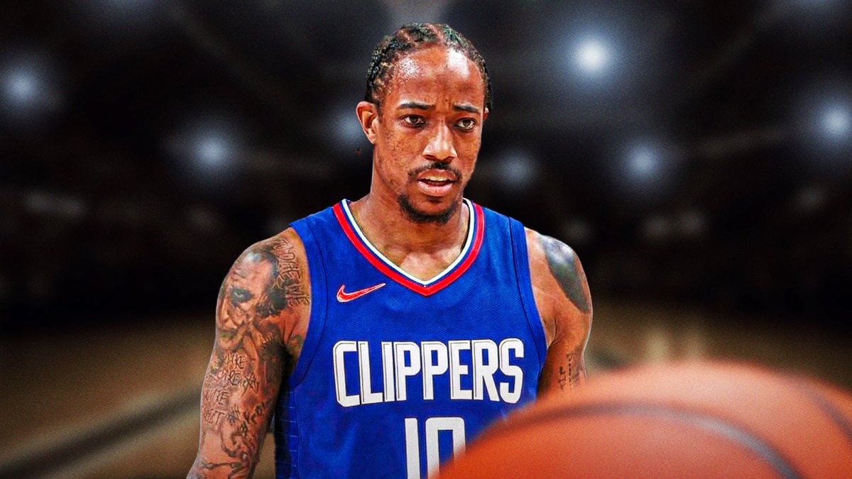 DeMar DeRozan in the Clippers jersey with his jersey number. Clippers trade proposal lands DeMar DeRozan from Kings amid disastrous seasons