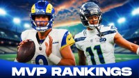 Rams QB Matthew Stafford and Seahawks WR Jaxon Smith-Njigba "MVP Rankings" at the bottom