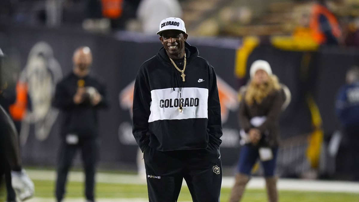 Colorado Buffaloes head coach Deion Sanders before the game against the Arizona State Sun Devils at Folsom Field.