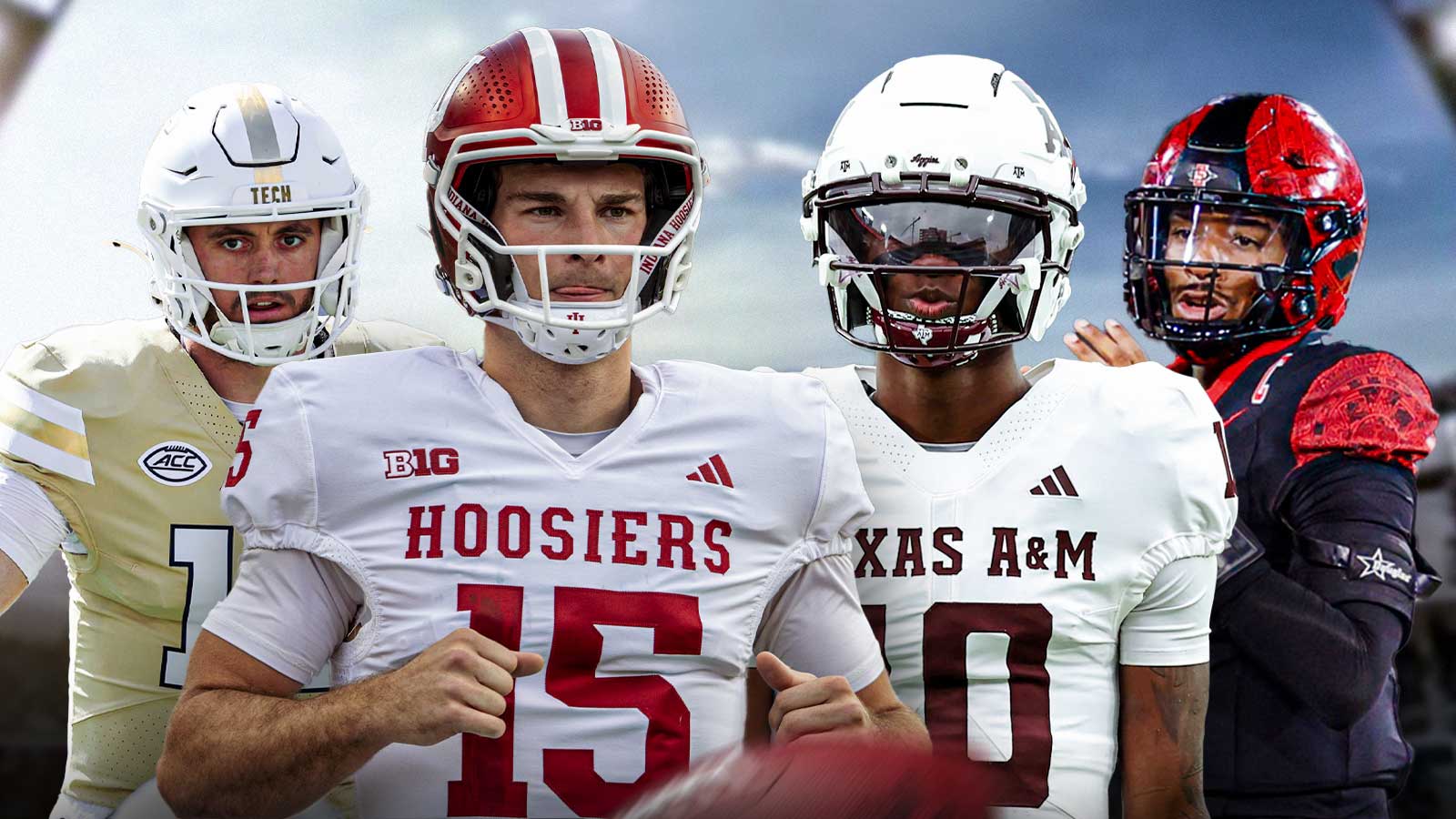 Fernadno Mendoza, Marcel Reed, Haynes King, and Jayden Denegal.