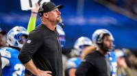Detroit Lions head coach Dan Campbell watches a play against Minnesota Vikings during the second half at Ford Field in Detroit on Sunday, November 2, 2025.