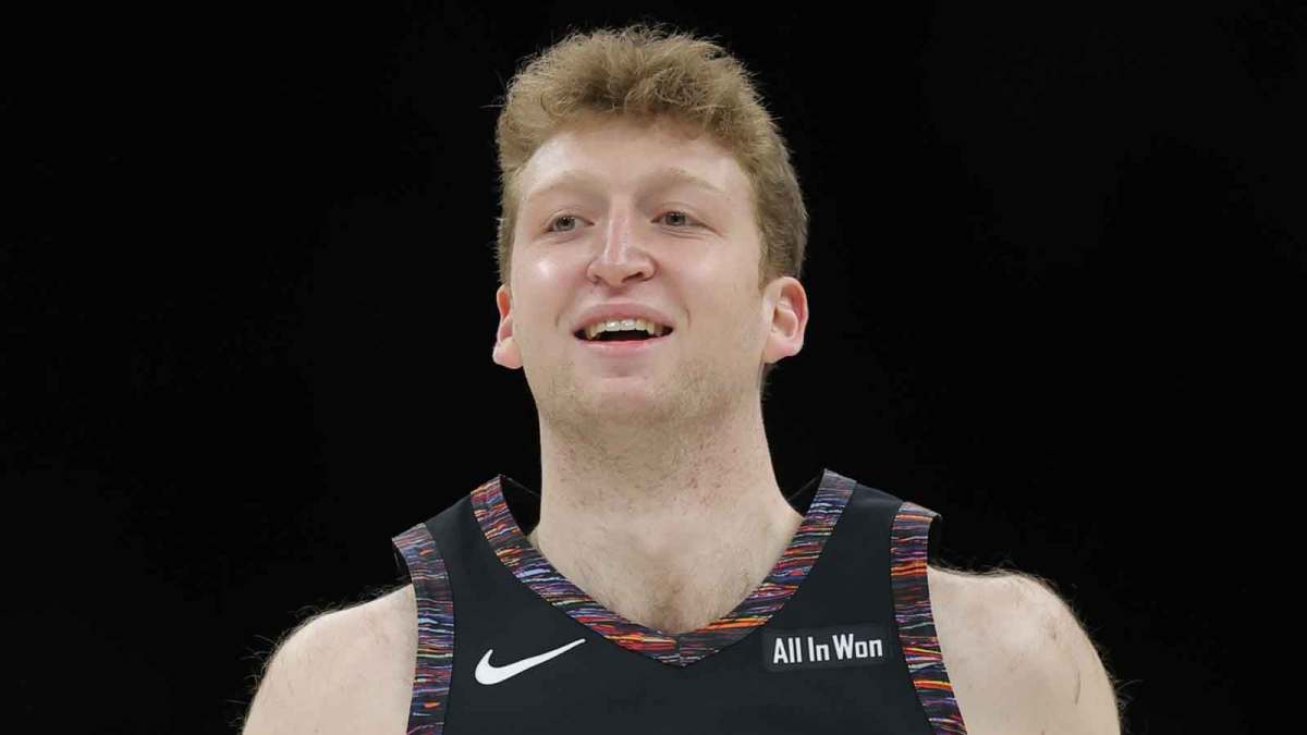 Brooklyn Nets forward Danny Wolf (2) during the fourth quarter against the Toronto Raptors at Barclays Center.