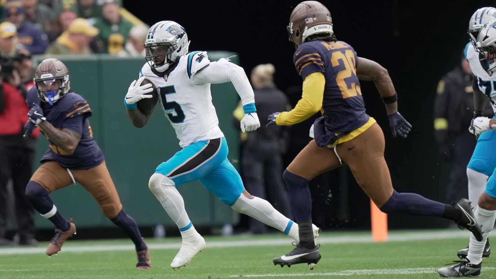 Panthers’ coach Dave Canales shuts down Rico Dowdle injury concern