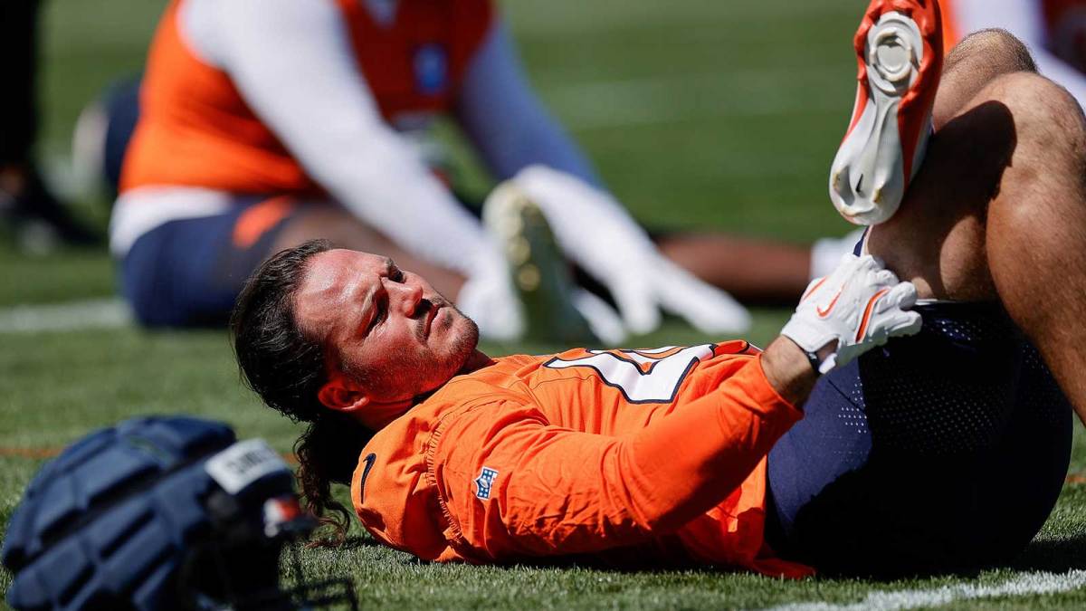 Denver Broncos linebacker Alex Singleton (49) during Denver Broncos Training Camp.