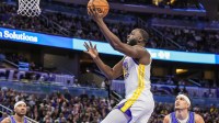 Golden State Warriors forward Draymond Green (23) goes to the basket during the second half against the Orlando Magic at Kia Center.