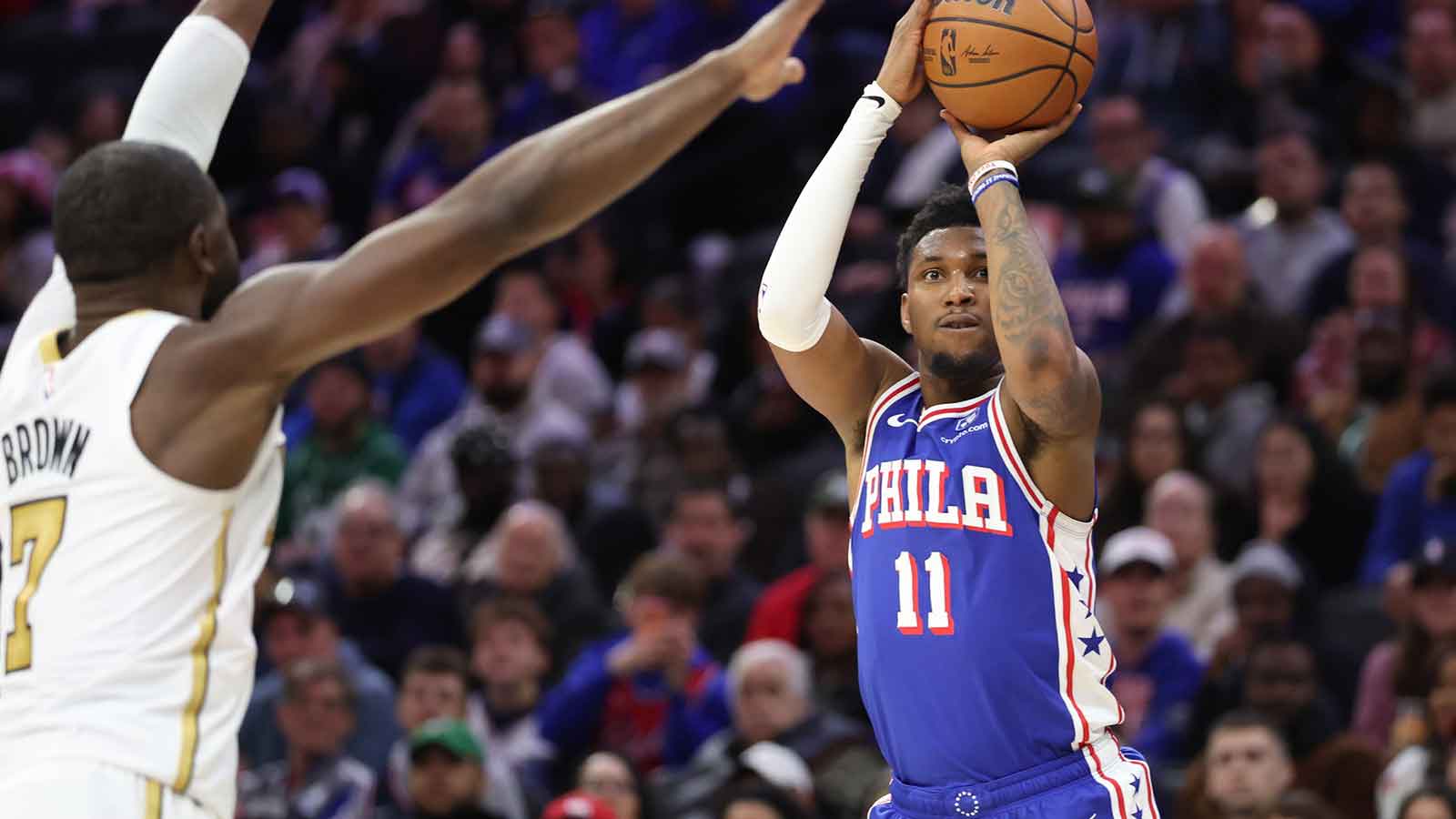 Justin Edwards’ potty mouth after 76ers clutch shots left mom joking about a ‘beating’